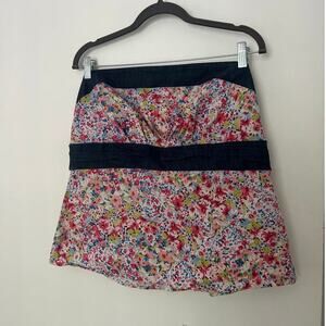 Vintage Y2K Torrid Floral Denim Tube Top